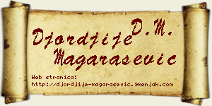 Đorđije Magarašević vizit kartica